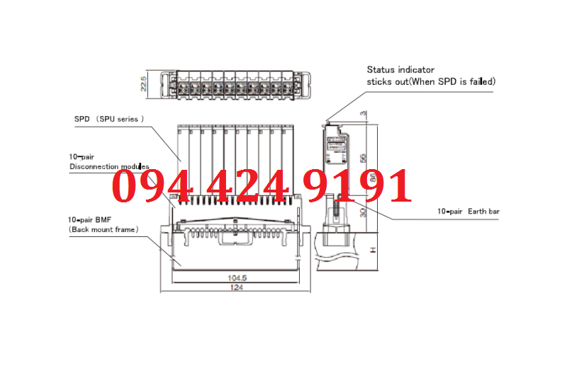 Lắp đặt cắt lọc sét SPU
