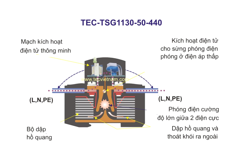 Cấu tạo module cắt sét TSG